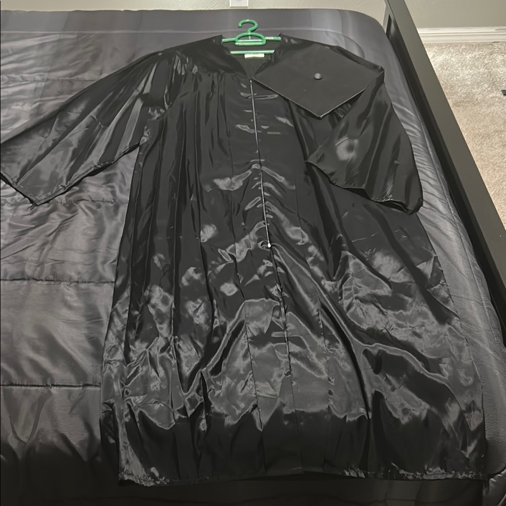 Graduation cap and gown